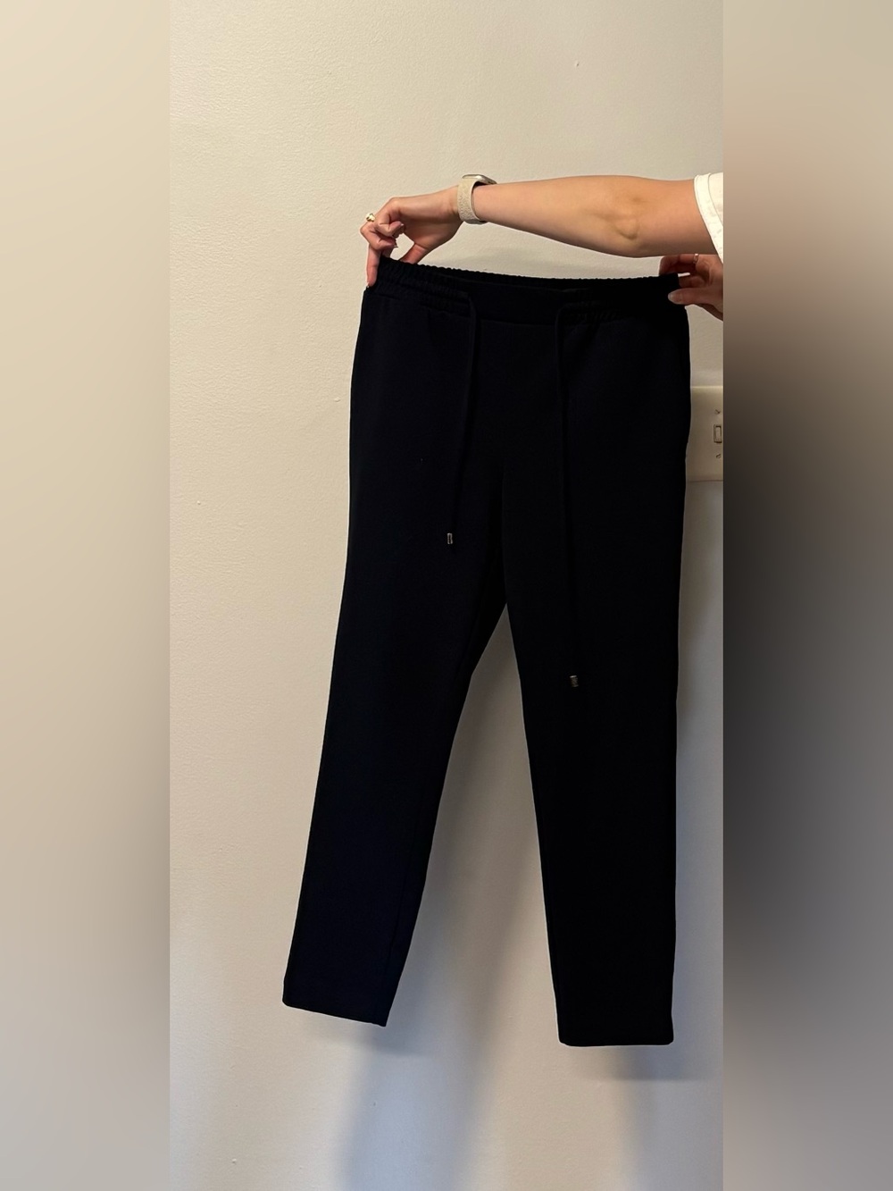 Women’s Navy Pull-On Tapered Trousers